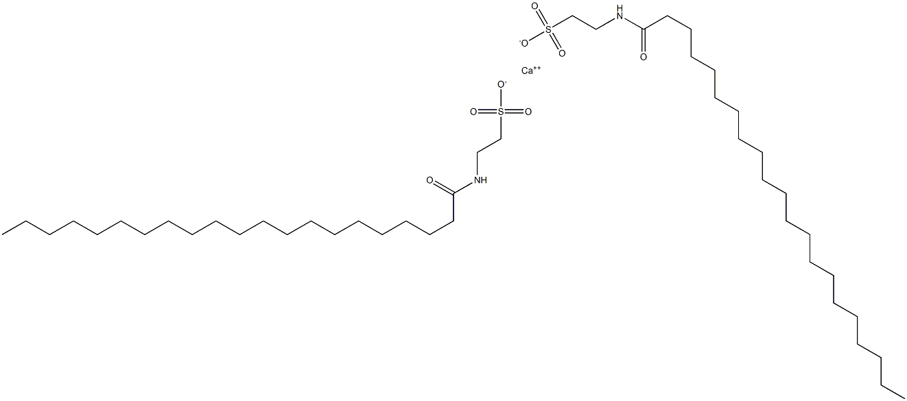 Bis[N-(1-oxohenicosyl)taurine]calcium salt Struktur