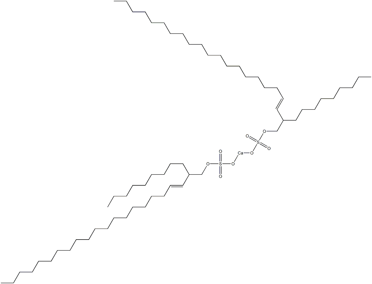 Bis(2-nonyl-3-docosenyloxysulfonyloxy)calcium Struktur