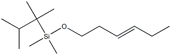 (E)-6-[(1,1,2-Trimethylpropyl)dimethylsilyloxy]-3-hexene Struktur