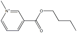 3-(Butoxycarbonyl)-1-methylpyridinium Struktur