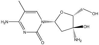 3'-Amino-5-methyl-2'-deoxycytidine Struktur