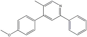 4-(4-Methoxyphenyl)-2-phenyl-5-methylpyridine Struktur