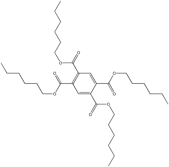 1,2,4,5-Benzenetetracarboxylic acid tetrahexyl ester Struktur