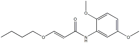 3-Butoxy-N-(2,5-dimethoxyphenyl)acrylamide Struktur