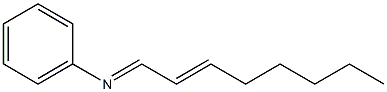 N-(2-Octen-1-ylidene)aniline Struktur