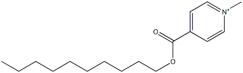 1-Methyl-4-[(decyloxy)carbonyl]pyridinium Struktur