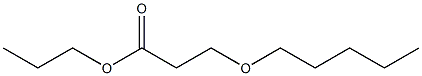 3-Pentyloxypropionic acid propyl ester Struktur