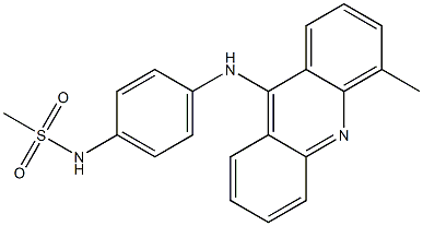 N-[4-[(4-Methyl-9-acridinyl)amino]phenyl]methanesulfonamide Struktur