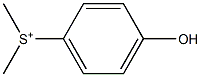 (4-Hydroxyphenyl)dimethylsulfonium Struktur