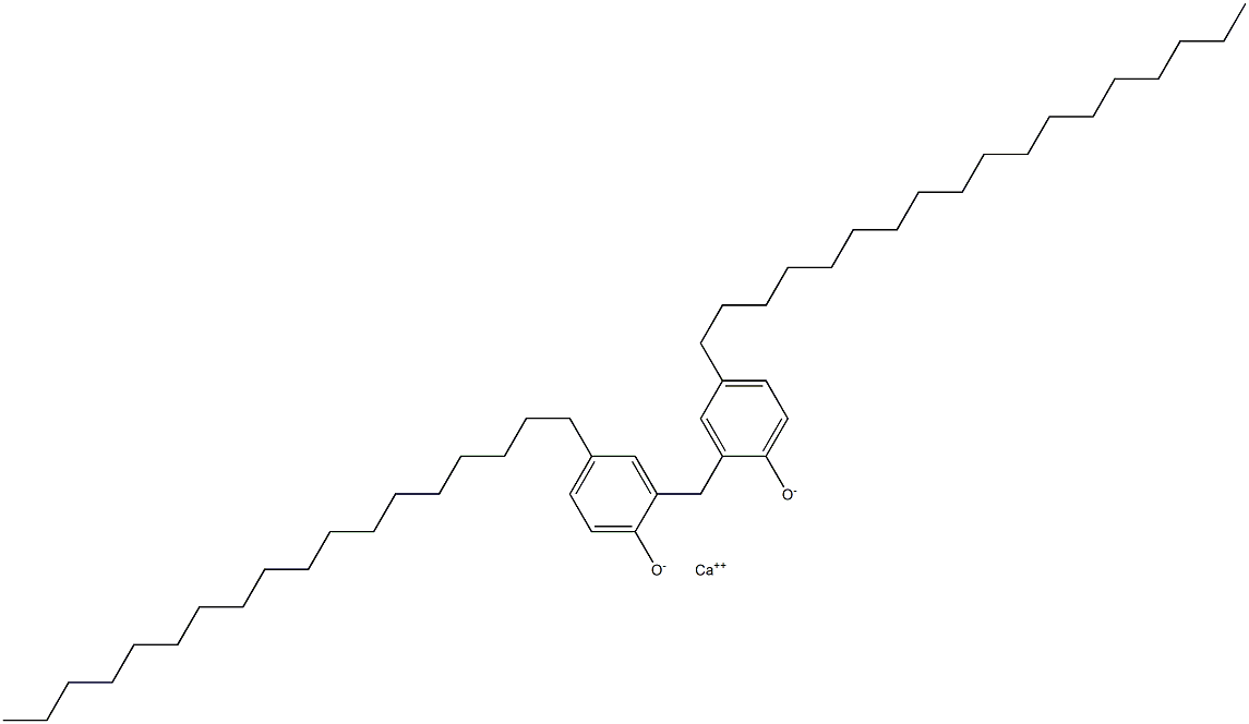 Calcium[2,2'-methylenebis(4-octadecylphenolate)] Struktur