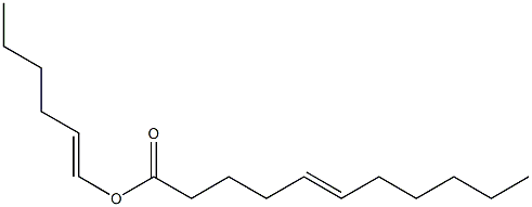 5-Undecenoic acid 1-hexenyl ester Struktur