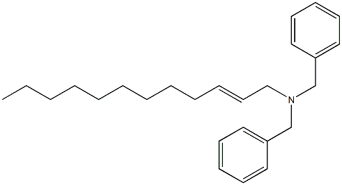 (2-Dodecenyl)dibenzylamine Struktur