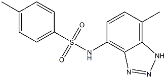 N-(7-Methyl-1H-benzotriazol-4-yl)-4-methylbenzenesulfonamide Struktur