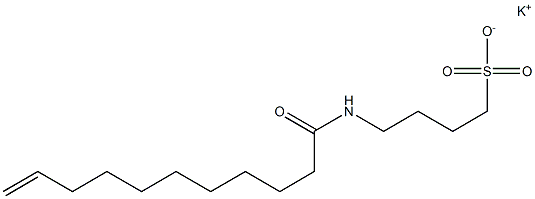 4-(10-Undecenoylamino)-1-butanesulfonic acid potassium salt Struktur