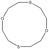 1,7-Dioxa-4,10-dithiacyclododecane Struktur