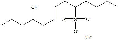 10-Hydroxytridecane-5-sulfonic acid sodium salt Struktur