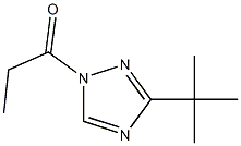 1-Propionyl-3-tert-butyl-1H-1,2,4-triazole Struktur