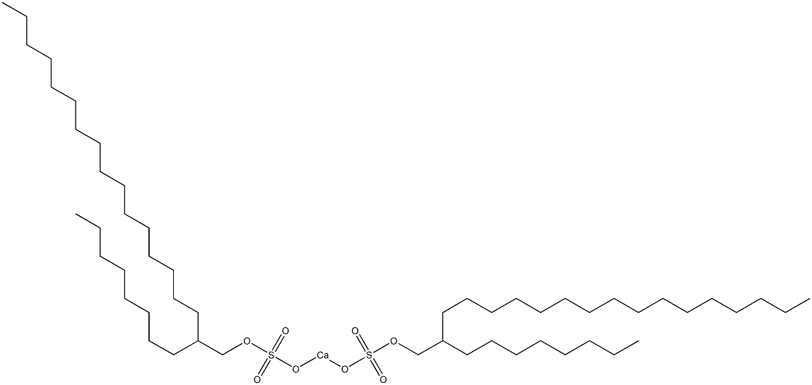 Bis(2-octyloctadecyloxysulfonyloxy)calcium Struktur