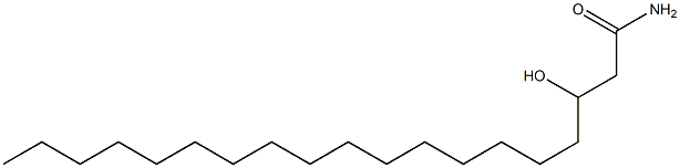 3-Hydroxynonadecanamide Struktur