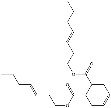 4-Cyclohexene-1,2-dicarboxylic acid bis(3-heptenyl) ester Struktur