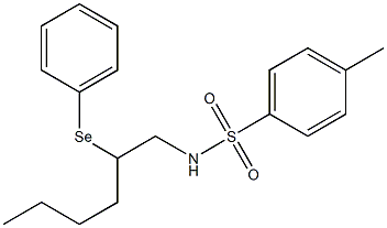 N-(2-(Phenylseleno)hexyl)-4-methylbenzenesulfonamide Struktur