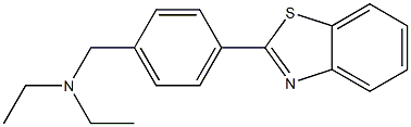 N,N-Diethyl-4-(2-benzothiazolyl)benzenemethanamine Struktur