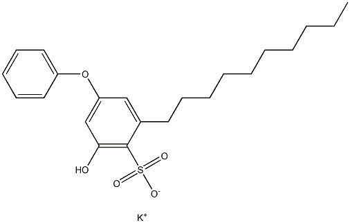 5-Hydroxy-3-decyl[oxybisbenzene]-4-sulfonic acid potassium salt Struktur