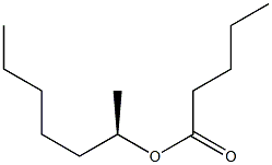 (-)-Valeric acid (R)-1-methylhexyl ester Struktur