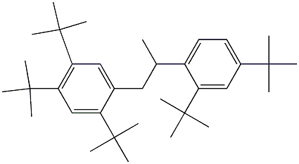 1-(2,4,5-Tri-tert-butylphenyl)-2-(2,4-di-tert-butylphenyl)propane Struktur