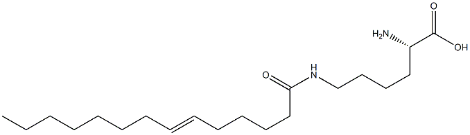 N6-(6-Tetradecenoyl)lysine Struktur