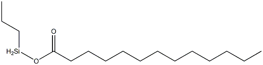 Tridecanoic acid propylsilyl ester Struktur