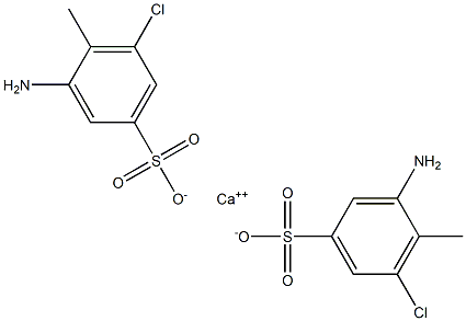 Bis(3-amino-5-chloro-4-methylbenzenesulfonic acid)calcium salt Struktur