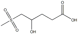 4-Hydroxy-5-(methylsulfonyl)valeric acid Struktur