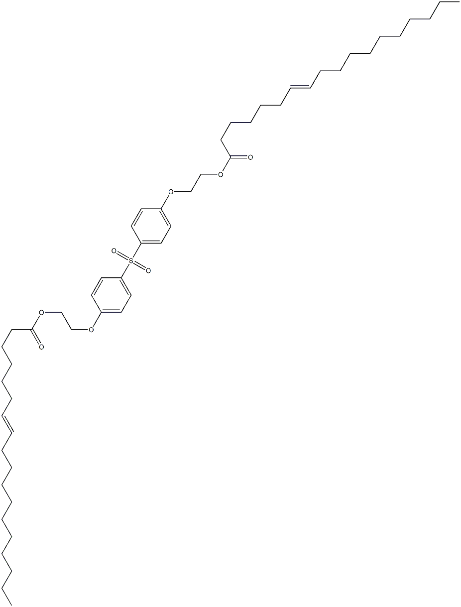 Bis[4-[2-(7-octadecenoyloxy)ethoxy]phenyl] sulfone Struktur