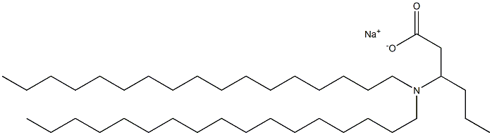 3-(Diheptadecylamino)hexanoic acid sodium salt Struktur