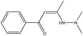 (Z)-3-(2,2-Dimethylhydrazino)-1-phenyl-2-buten-1-one Struktur