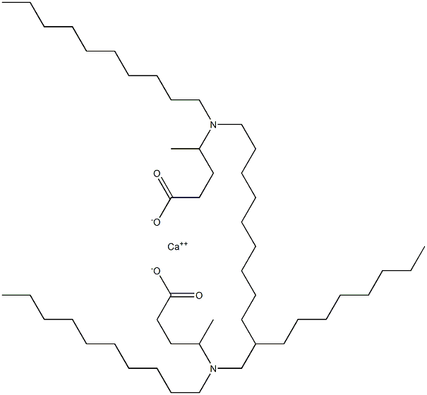 Bis[4-(didecylamino)valeric acid]calcium salt Struktur