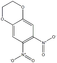 6,7-Dinitro-2,3-dihydro-1,4-benzodioxin Struktur