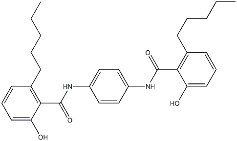 N,N'-Bis(6-pentylsalicyloyl)-p-phenylenediamine Struktur