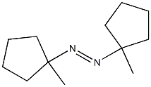 1,2-Bis(1-methylcyclopentyl)diazene Struktur