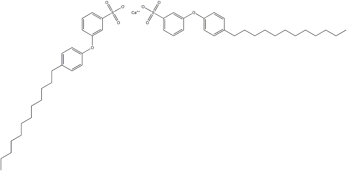 Bis[3-(4-dodecylphenoxy)benzenesulfonic acid]calcium salt Struktur