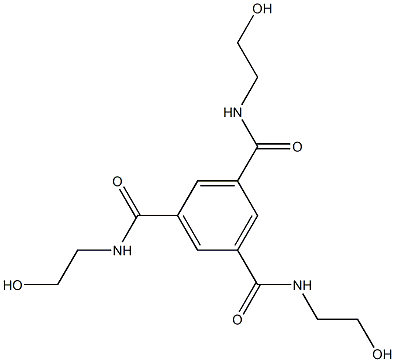 N,N',N''-Tris(2-hydroxyethyl)-1,3,5-benzenetricarboxamide Struktur