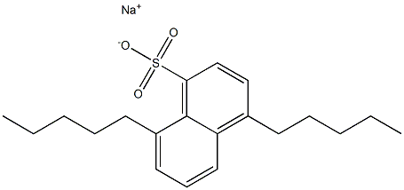 4,8-Dipentyl-1-naphthalenesulfonic acid sodium salt Struktur