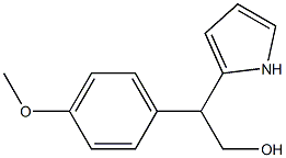 2-(1H-Pyrrol-2-yl)-2-(4-methoxyphenyl)ethanol Struktur