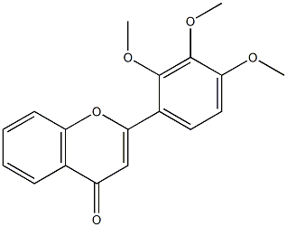 2',3',4'-Trimethoxyflavone Struktur