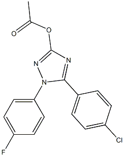 1-(4-Fluorophenyl)-5-(4-chlorophenyl)-1H-1,2,4-triazol-3-ol acetate Struktur