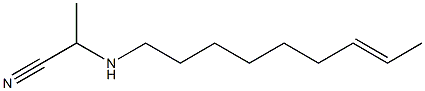 2-(7-Nonenylamino)propiononitrile Struktur