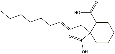 Cyclohexane-1,2-dicarboxylic acid hydrogen 1-(2-nonenyl) ester Struktur