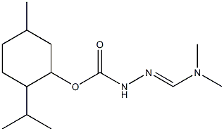 3-(Dimethylaminomethylene)carbazic acid 2-isopropyl-5-methylcyclohexyl ester Struktur