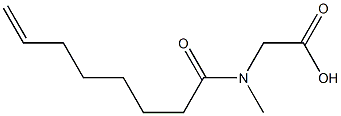 N-Methyl-N-(7-octenoyl)glycine Struktur